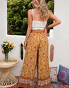 Bohemian Wide Leg Belted Pants