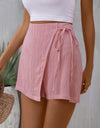 Tied High Waist Skort