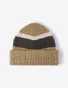 Tricolor Cuffed Knit Beanie