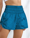 Breathable Smocked Sports Shorts