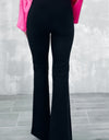 Slit Front Flare Pants