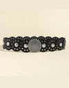 Round Shape PU Leather Belt