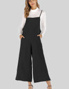 Full Size Cropped Wide Leg Overalls with Pockets