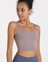 Crisscross Open Back Cropped Sports Cami