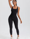 Wide Strap Sleeveless Active Jumpsuit