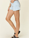 Judy Blue Full Size Contrast Stitching Denim Shorts with Pockets