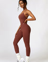 Basic Bae Open Back Spaghetti Strap Active Jumpsuit