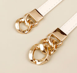 PU Skinny Belt