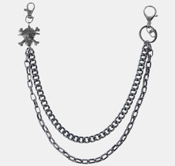 Treasure Point Shape Double Layer Alloy Belt