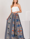 SAGE + FIG Bohemian Multi Geo Print Wide Leg Pants