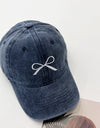 Bow Embroidered Adjustable Cap