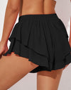 Layered Mid-Rise Waist Active Skirt