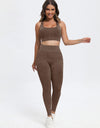 Scoop Neck Wide Strap Top and Pants Active Set