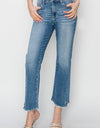 RISEN High Rise Slim Straight Jeans