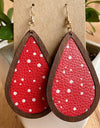 PU Teardrop Earrings