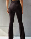 Ribbed High Waist Flare Pants