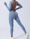 Twisted Backless Long Sleeve Jumpsuit