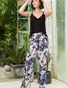 Lace Trim Cami and Floral Pants Lounge Set