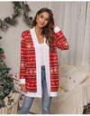 Christmas Open Front Cardigan