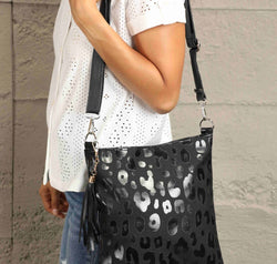 Adored PU Leather Shoulder Bag with Tassel