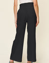 Double Take Full Size Texture Smocked Waist Wide Leg Pants