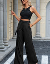 High Waist Wide Leg Pants