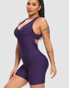 Crisscross Wide Strap Active Romper