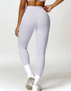 Twisted High Waist Active Pants with Pockets