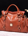 PU Leather Handbag with Tassels