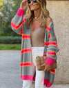 Ribbed Long Sleeve Cardigan