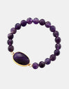 Handmade Amethyst Beaded Bracelet