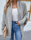 Open Front Long Sleeve Cardigan