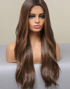 13*2" Lace Front Wigs Synthetic Long Wave 26" Heat Safe 150% Density