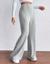 Ribbed Wide Leg Long Pants