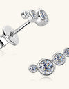 Moissanite 925 Sterling Silver Stud Earrings