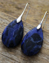 Natural Stone Teardrop Earrings