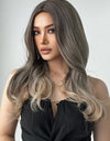 13*1" Full-Machine Wigs Synthetic Long Straight 24"