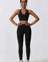 Crisscross Sports Bra and Leggings Set