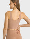 Feel Like Skin Highly Stretchy Cropped Sports Tank