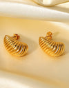 Shell Shore Spiral Stud Earrings