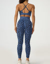 Leopard Crisscross Top and Leggings Active Set