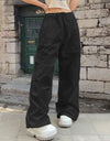 Drawstring Waist Pants with Pockets