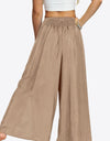 Smocked Split Wide Leg Long Pants