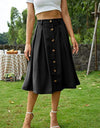 High Waist Midi Skirt