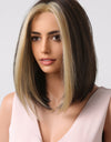 13*1" Full-Machine Wigs Synthetic Mid-length Straight 9"