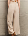 Tie Waist Long Pants