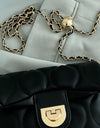 PU Leather Adjustable Chain Crossbody Bag