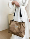 Bow Polyester Medium Tote Bag