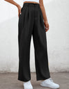 High Waist Straight Leg Pants