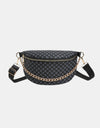 Printed PU Leather Sling Bag